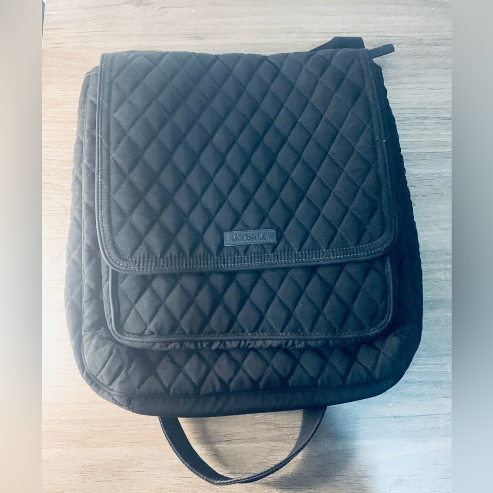 vera bradley crossbody bag black with pokadots